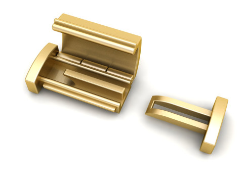 13 and half mm box Plain Gold Lock Box for Jewelry 3D Baskı Modeli