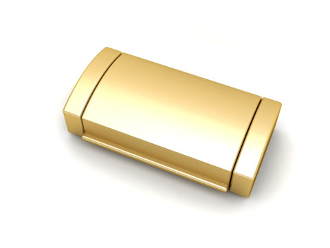 13 and half mm box Plain Gold Lock Box for Jewelry 3D Baskı Modeli