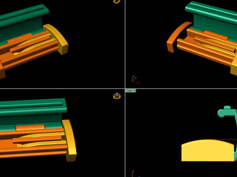 15mm Plain Gold Lock Box for Jewelry Modello di stampa 3D