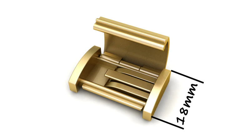 Обычная золотая шкатулка с замком 18 мм для ювелирных изделий 3D Принт Модель .c4d .max .obj .3ds .fbx .stl .blend 