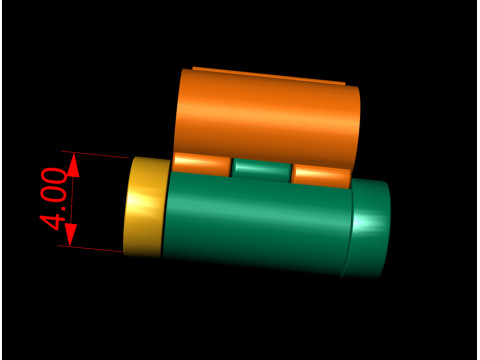 Round Bracelet 4mm Lock Box for Chain and Necklace 3Dプリントモデル