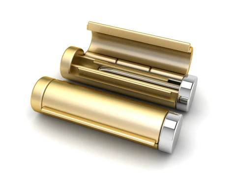 Caixa redonda de ouro liso de 5 mm para corrente e colar Modelo de Impressão 3D