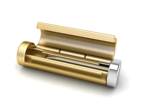 Caixa redonda de ouro liso de 5 mm para corrente e colar Modelo de Impressão 3D