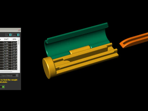 Caixa redonda de ouro liso de 5 mm para corrente e colar Modelo de Impressão 3D