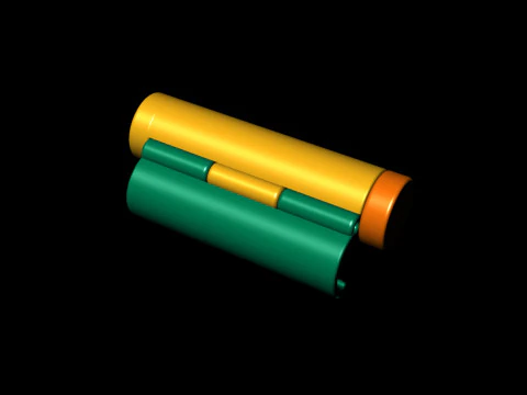 Caixa redonda de ouro liso de 5 mm para corrente e colar Modelo de Impressão 3D