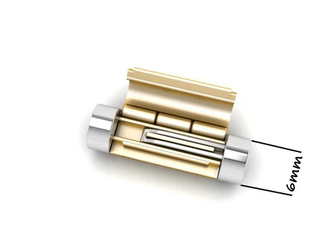 ラウンド ブレスレット 6mm ロック ボックス チェーンとネックレス用 3Dプリントモデル