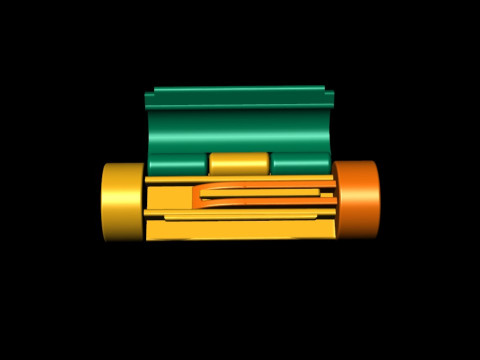 Round Bracelet 6mm Lock Box for Chain and Necklace 3D Print Model