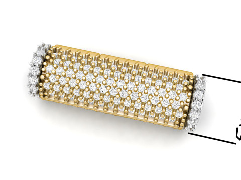 5 mm x 20mm Round Flip Diamond Lock Box for Chain and Necklace 3D प्रिंट मॉडल