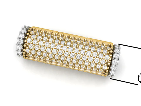 5 mm x 20mm Round Flip Diamond Lock Box for Chain and Necklace 3D Print Model