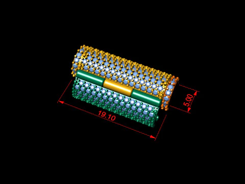 5 mm x 20mm Round Flip Diamond Lock Box for Chain and Necklace 3D Print Model