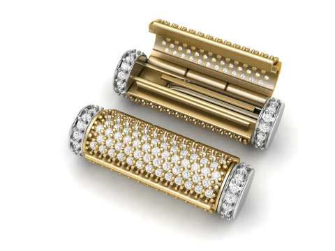 5 and half mm Round Flip Diamond Lock Box for Chain and Necklace 3D Print Model