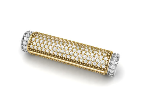 5 and half mm long Round Flip Diamond Lock Box for Chain and Necklace Model Cetak 3D