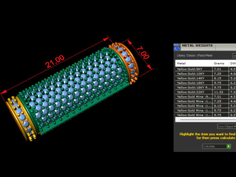 7mm Round Flip Diamond Lock Box for Chain and Necklace 3D Print Model