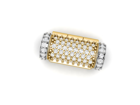 8 mm x 20 mm Round Flip Diamond Lock Box for Chain and Necklace Modelo de Impressão 3D
