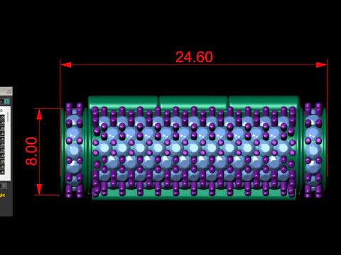8 mm x 25 mm ラウンド フリップ ダイヤモンド ロック ボックス チェーンとネックレス用 3Dプリントモデル