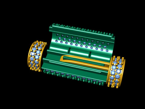 6 mm Round Bracelet Lock Box Combo of Plain and Diamond 3D Print Model