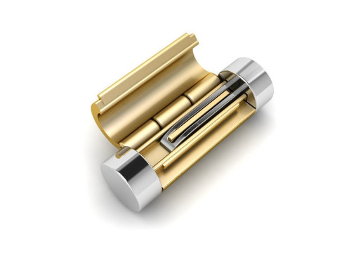 All Sizes Plain Gold Round Bracelet Lock Boxes Model Cetak 3D