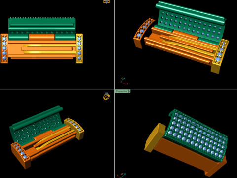 7 and half mm Diamond and Plain Lock Combination 3D Принт Модель