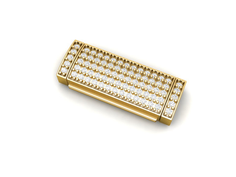 7 and half mm Diamond and Plain Lock Combination 3D Принт Модель