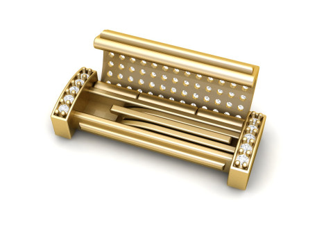 7 and half mm Diamond and Plain Lock Combination 3D Принт Модель
