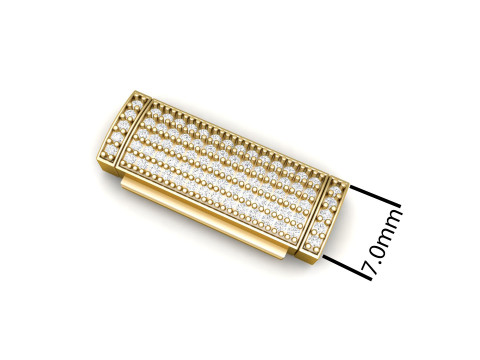 7mm Diamond and Plain Lock Combination 3Dプリントモデル