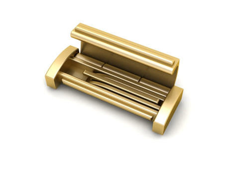 8 and half mm Rectangular Lock Box Combo of Plain and Diamond 3Dプリントモデル