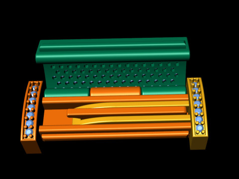 9 mm Rectangular Lock Box Combo of Plain and Diamond 3Dプリントモデル