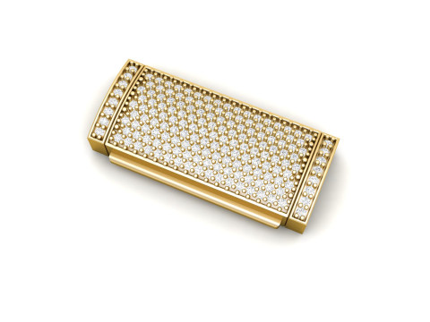 10 mm Rectangular Lock Box Combo of Plain and Diamond 3D Print Model