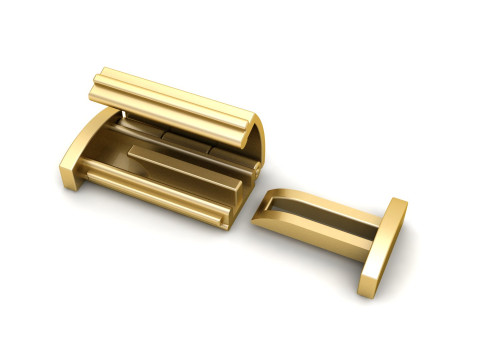 12mm Rectangular Lock Box Combo of Plain and Diamond 3D प्रिंट मॉडल