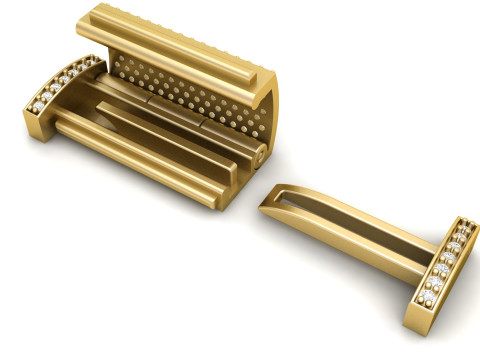 14 mm Rectangular Lock Box Combo of Plain and Diamond 3Dプリントモデル