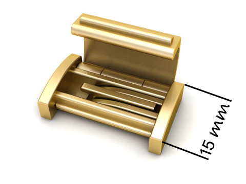 16mm Rectangular Lock Box Combo of Plain and Diamond 3Dプリントモデル