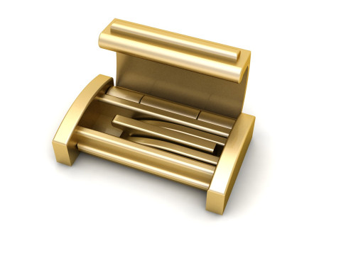 16mm Rectangular Lock Box Combo of Plain and Diamond 3Dプリントモデル