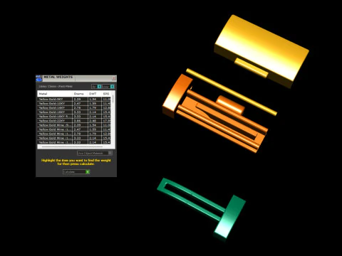 5 mm Diamond and Plain Lock Combination Collection 3D Print Model