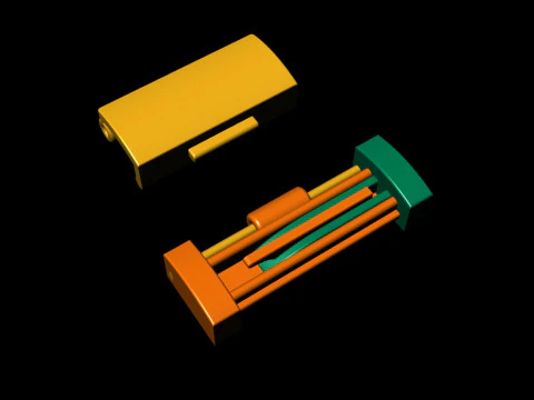 5 mm Diamond and Plain Lock Combination Collection 3D Print Model