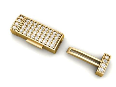 5 mm Diamond and Plain Lock Combination Collection 3D Print Model