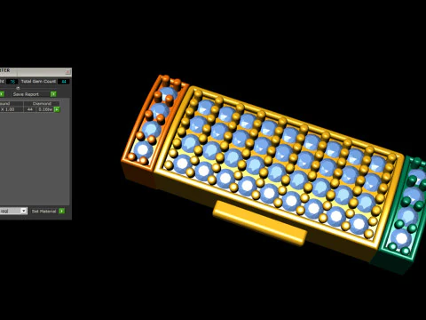 5 mm Diamond and Plain Lock Combination Collection 3D Print Model