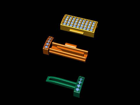 5 mm Diamond and Plain Lock Combination Collection 3D Print Model