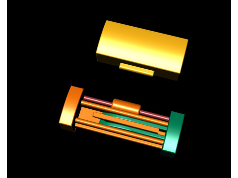 5 and half mm Diamond and Plain Lock Combination 3Dプリントモデル
