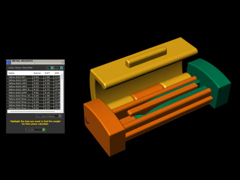 5.5 mm ダイヤモンドとプレーン ロックの組み合わせ 3Dプリントモデル