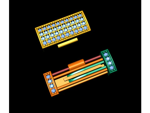 5.5 mm ダイヤモンドとプレーン ロックの組み合わせ 3Dプリントモデル