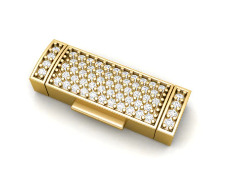 6 mm Rectangular Flip Lock Box Combination 3D Print Model