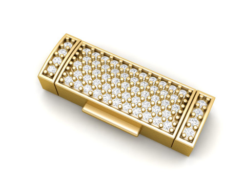 6 mm Rectangular Flip Lock Box Combination Modelo de Impressão 3D