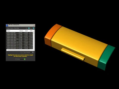 6 mm Rectangular Flip Lock Box Combination 3D Print Model