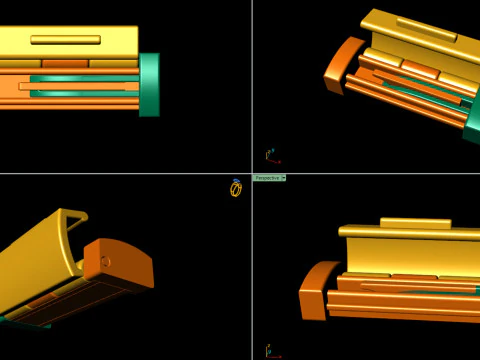 6 mm Rectangular Flip Lock Box Combination 3D Print Model