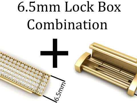 6 and half mm Diamond and Plain Lock Combination 3D-printmodel