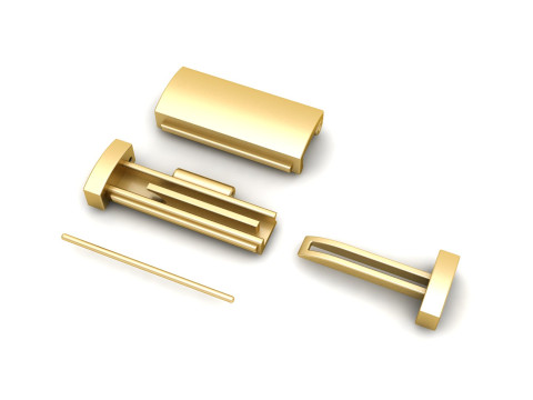 6 and half mm Diamond and Plain Lock Combination 3Dプリントモデル