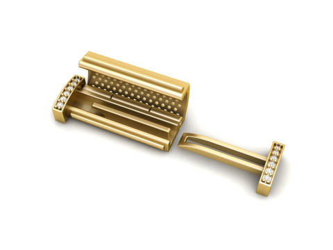 8 mm Rectangular Flip Lock Box Combination 3Dプリントモデル