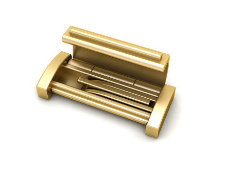 Jewellery Accessories Plain Gold Combination of 5 Sizes 3D-printmodel