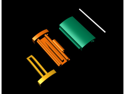 Jewellery Accessories Plain Gold Combination of 5 Sizes 3D-printmodel