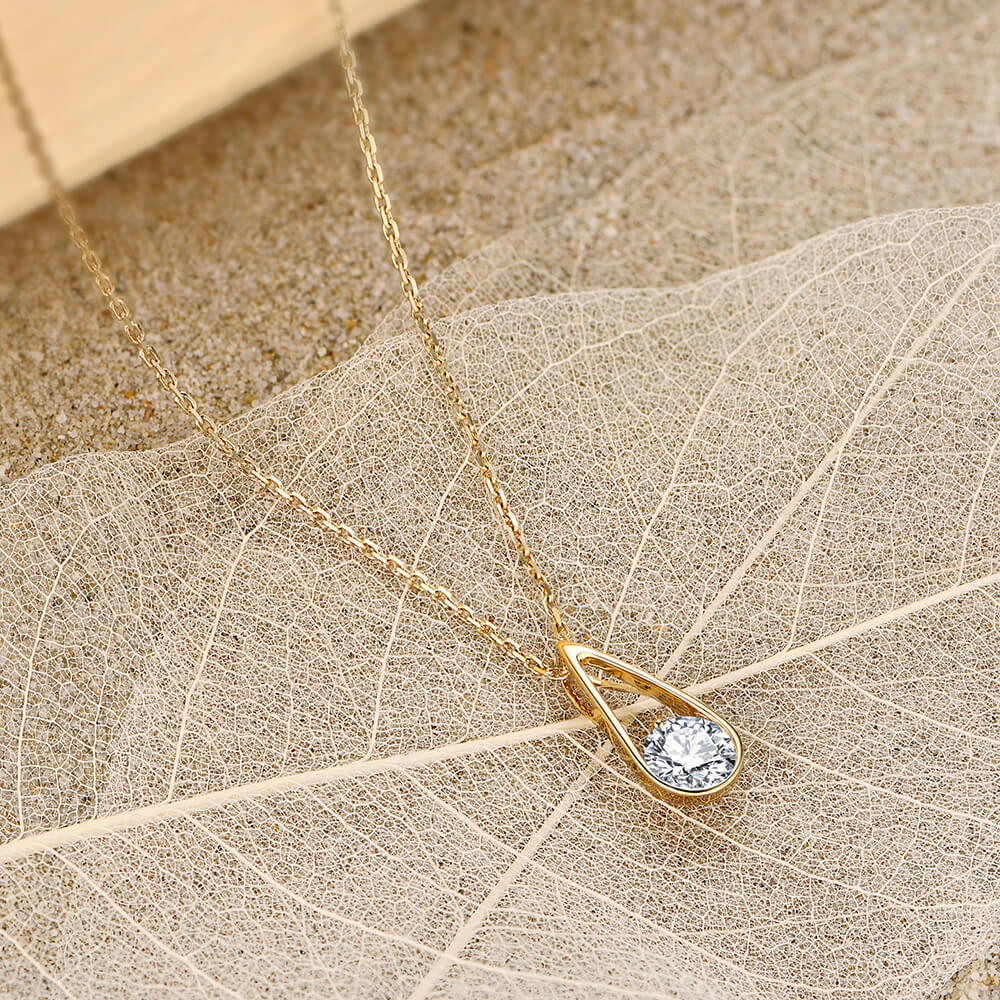 Half carat Women Classic Fashion Solitaire Pendant 3D Print Model .c4d .max .obj .3ds .fbx .stl .blend 